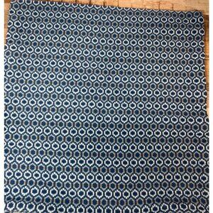 Ikea Zippered Pillow Cover 405.918.97 Blue Tan White 18''x 18'' Woven